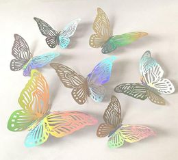 3D Effect Crystal Butterflies Wall Sticker Beautiful Butterfly for Kids Room Wall Decal Home Decoration8065603