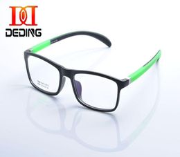 Whole DeDing Light Weight TR90 Frame Colorful Bendable Silicone Temple Rectangle Glasses Frame Size 5218 Oculos De Grau DD107027612