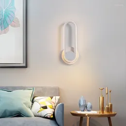 Wall Lamp Adjustable Touch Switch Led Home Living Room Bedroom Bedside Corridor Passage Sconce Indoor Light