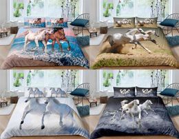 Bo Niu Bedding Set Cover King Size Queen Full Bed Horse Animal Bedroom Comforter H09138399841