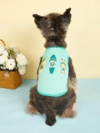 Dog Apparel Cloth Puppy Vest Sleeveless T-Shirt Soft Basic Clothes For Small Medium Boy Girl Cats Kitten Attire Spring Summer Da