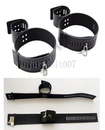 Locking Hands To Thighs Cuffs Slave Leg Handcuffs Wrist Straps Restraint System R986093604