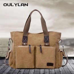 Backpack Men Canvas Shoulder Bags Casual Tote Travel Men's Crossbody Bag Luxury Messenger Fashion High Quality Handbag