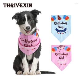 Dog Apparel Pet Birthday Saliva Towel Cotton Scarf For Large Dogs Summer Supplies Party Cat Collar Fashion Puppy Accessories