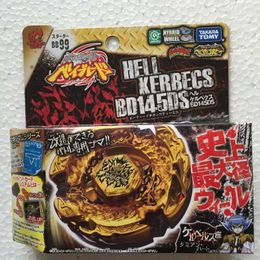 4D Beyblades Takara Tomy Japan Beyblade Metal Combat Fusion BB99 Hell Kerbecs BD145DS Rotating Top Toy Q240430