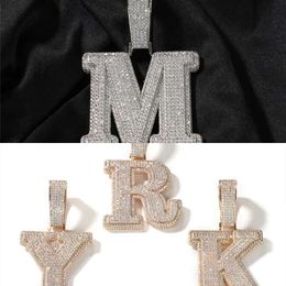 26 Letter Necklace Pendant Hip Hop Iced Out Personality Men's Pendant Necklace