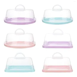 Storage Bottles Cake Stand With Lid Cover Handle Keeper Multi Purpose Holder Serves Wedding