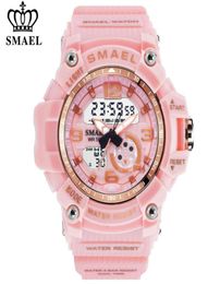 SMAEL Women Sport Digital Watch Electronic Quartz Dual Core Display LED Waterproof Watches Casual Student WristWatch Girl Clock 205839917