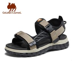 GOLDEN CAMEL Mens Sandals Summer Casual Thick Bottom Fashion Man Shoes Comfortable Non-slip Beach Sandal Shoes for Men 240418