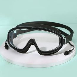 AntiFog Wide View Scuba Diving Swimming Glasses for Adult Youth Swim Goggles with Earplugs 240418