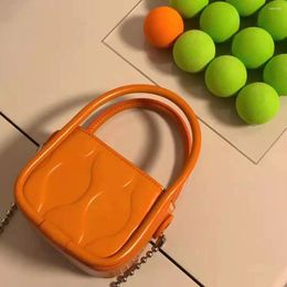 Shoulder Bags Fashion Ladies Top-handle Bright Colour PU Leather Female Crossbody Bag Mini Portable Women Clutch Purse Pouch