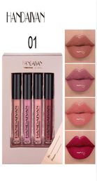 4pcsset Jelly Lip Gloss Full Lipsliquid lipstick Mirror lip glaze matte liquid nonstick cup lip gloss Plumper Gloss Makeup2027935