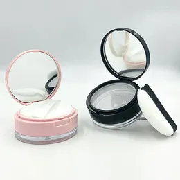 Storage Bottles 1Pcs 10g Portable Powder Box Empty Loose Container With Sieve Mirror Cosmetic Sifter Jar Travel Makeup