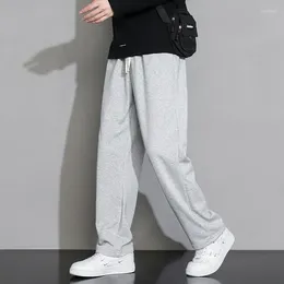 Men's Pants Elastic Waist Sweatpants Loose Straight Leg Lightweight Jogging Mens Sports Hip Hop Japanese Streetwear