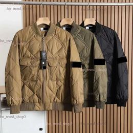 Stones Islandes Jackets High Version Standing Collar Varsity Jacket Luxury Italian Brand Mens Jacket Waterproof and Sun Proof Raincoat Size: M-3xl Designe 970