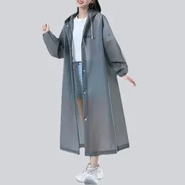 Raincoats Lightweight Reusable Hooded Raincoat For Women - Waterproof EVA Rain Poncho Outdoor Activities