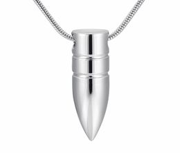 IJD9891 New Arrival ManMale Memorial Ashes Keepsake Urn Pet Human Bullet Cremation Urn Pendant Necklace for Ashes Hold Jewelry8826436