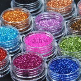 Body Glitter For UV Gel Acrylic Powder DIY Decoration Tips Transfer Decorations Nail Tools 12 Colourful Mix Nail Art Glitter Dust Powder Fine d240503