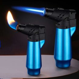 Wholesale Cigar Gun Lighter Torch Double Flame Direct Welding Gun Butane Without Gas Lighter For Cigars