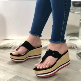 Slippers Woman 2024 Wedges Heels Women Sandals Summer Platform Female Shoes Ladies Slides Mujer Buckle Flip Flops