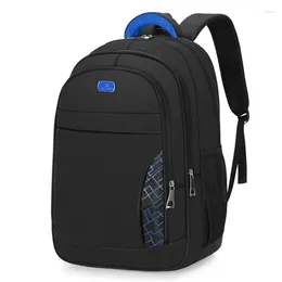 Backpack Large Capacity High School Student Men Nylon Black