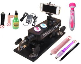 2016 Automatic Machine Gun Love Sex Machine Set with Deluxe Attachment Set Sex Machine for Women and Men Sex Toy5123480