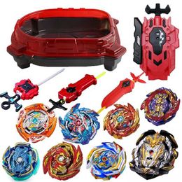 4D Beyblades B-X TOUPIE BURST BEYBLADE SPINNING TOP 8-piece Arena Metal Fighting Stadium with Launcher Childrens Classic Toys Q240430