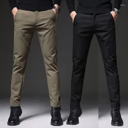 Men's Pants Trouser Korean Fashion Autumn And Winter Thick Loose Suit Slim Fit Straight Tube Versatile Casual For Men