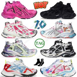 2024 Track Runners Sneakers 7.0 Designer Dress Shoes Platform Brand Graffiti White Black Deconstruction Transmit Men Tracks Trainers Women Runner 7 Tess s.Gomma