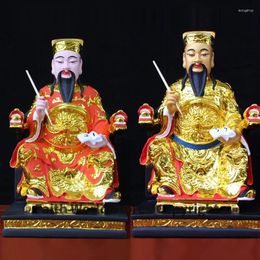 Decorative Figurines 38cm Large Southeast Asia HOME Temple Shrine TOP Efficacious Protection Gold Plating Town God Chenghuang FENG SHUI