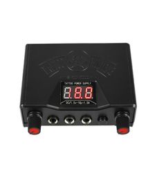 ABS Black Mini Tattoo Power Supply Dual Adjustable Digital LCD Power Supplies For Tattoo Machines TPS 03209894606