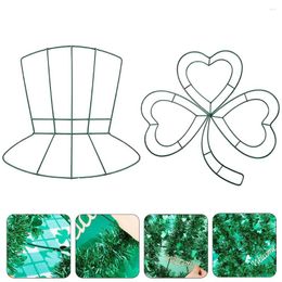 Decorative Flowers Four-Leaf Hoop Craft Making Frame Metal DIY Hoops Hanging Decor Rings For Crafts Office