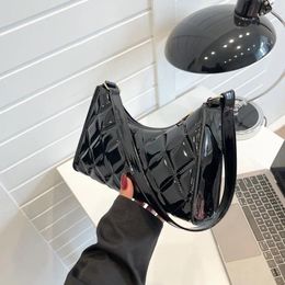 Totes Women Underarm Bag PU Leather Casual Retro Shoulder Bags Female Rhombic Luxury Designer Solid Shopper Handbags