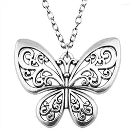 Pendant Necklaces 1pcs Butterfly Jewelry On The Neck Car Accessories Making In Chain Length 70cm OR 45 4cm