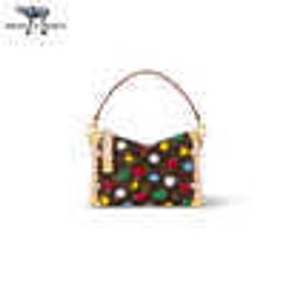 Kids Bags Luxury Brand New Women's Classic Presbyopia Pattern Colourful Circle embellishment Side TRUNK Handheld Shoulder Bag Fashionable and avant-garde M46396