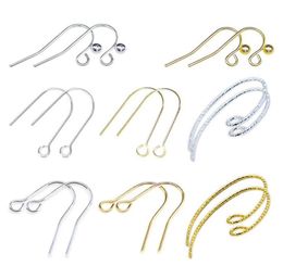 Epacket DHL Universal variety of pure copper colorpreserving electroplating hypoallergenic ear hooks GSEG09 Jewellery accessories E5465744