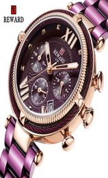 REWARD Fashion Women Watches Steel Strip Quartz Watch For Montre Femme 2020 Ladies waterproof Wrist Watch Relogio Feminino284j9287591
