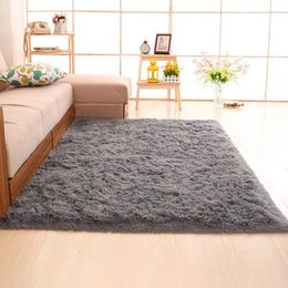 Carpets Square Modern Polyester Fiber Carpet Living Room Coffee Table Sofa Bedside Bedroom Floor Mats 1pc