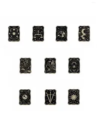 Brooches 10pcs Kids' Vintage Pattern Zinc Alloy Brooch Creative Fashionable Bag & Clothes Hat Decor Metal Badge