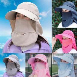 Wide Brim Hats Foldable Sun Protection Breathable Camping Fishing Hiking Hat For Women Beach Caps