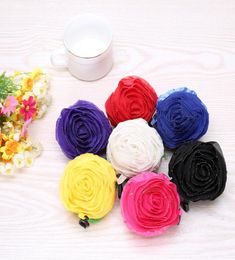 Fashion Multicolor Rose Flowers Flora Print Reusable Folding Shopping Bag Tote Eco Storage Bags 3939235