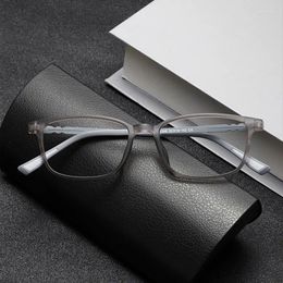 Sunglasses Frames Small Size Square Eyeglass Frame Blue Light TR90 Stainless Steel Optical Myopia Glasses Legs Menbusiness Metal Ultra