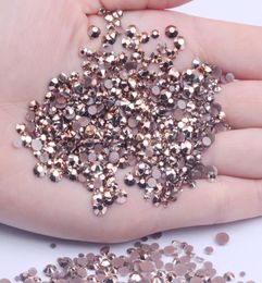 Nail ArtRhinestones amp 5001000pcs 2 6mm And Mixed Sizes Copper Resin Rhinestones Non fix Glitter For Nails Art Backpack DIY7594206