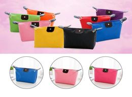 Cosmetic Bag Old Cobbler College Girl Cosmetic Bag Nylon Cloth Color Wash Bags Stylish Zipper Small Bag EEA130054608302