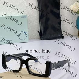 off glasses Fashion sunglasses designer cool style fashion classic thick black white square frame eyewear offs glasses man eyeglasses with original off box 9531