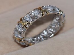 Victoria Wieck Eternity women 3mm Topaz simulated Diamond 10KT Yellow White Gold Filled Wedding Ring Engagement Band Sz 5114984134