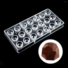 Baking Tools Chocolate Mould Polycarbonate Diamind Shape For Baker Bonbons Candy 21 Cavity 8g/pieces Confectionery Pastry Mould