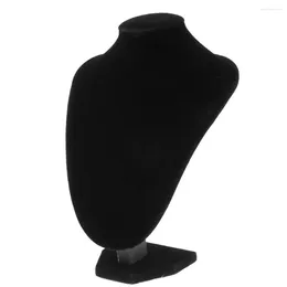 Jewellery Pouches Velvet Necklace Pendant Display Bust Mannequin Stand Holder Rack - 4 Sizes