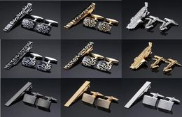 Cuff Link And Tie Clip Sets Novelty High Quality Links Necktie For Pin Men039s Gift Hand Bars Cufflinks Set Jewelry9694112