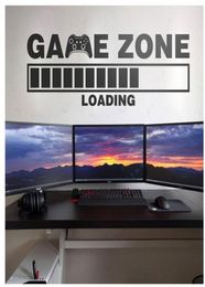 Game Zone Loading Controller Wall Sticker Vinyl Home Decor For Kids Room Teens Bedroom Gaming Room Decals Interior Mural5976022